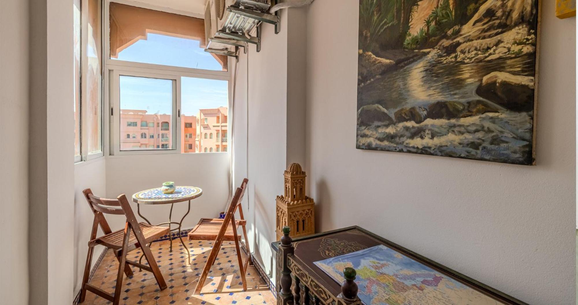 Charming 2-Bed Oasis Pool View Apartment Marrakesh Ngoại thất bức ảnh